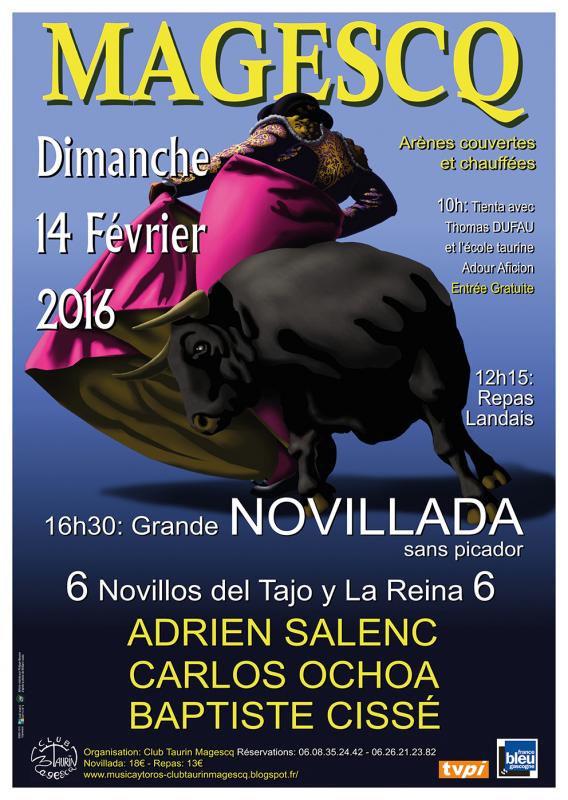 Club taurin affiche 2016 avec bon ordre